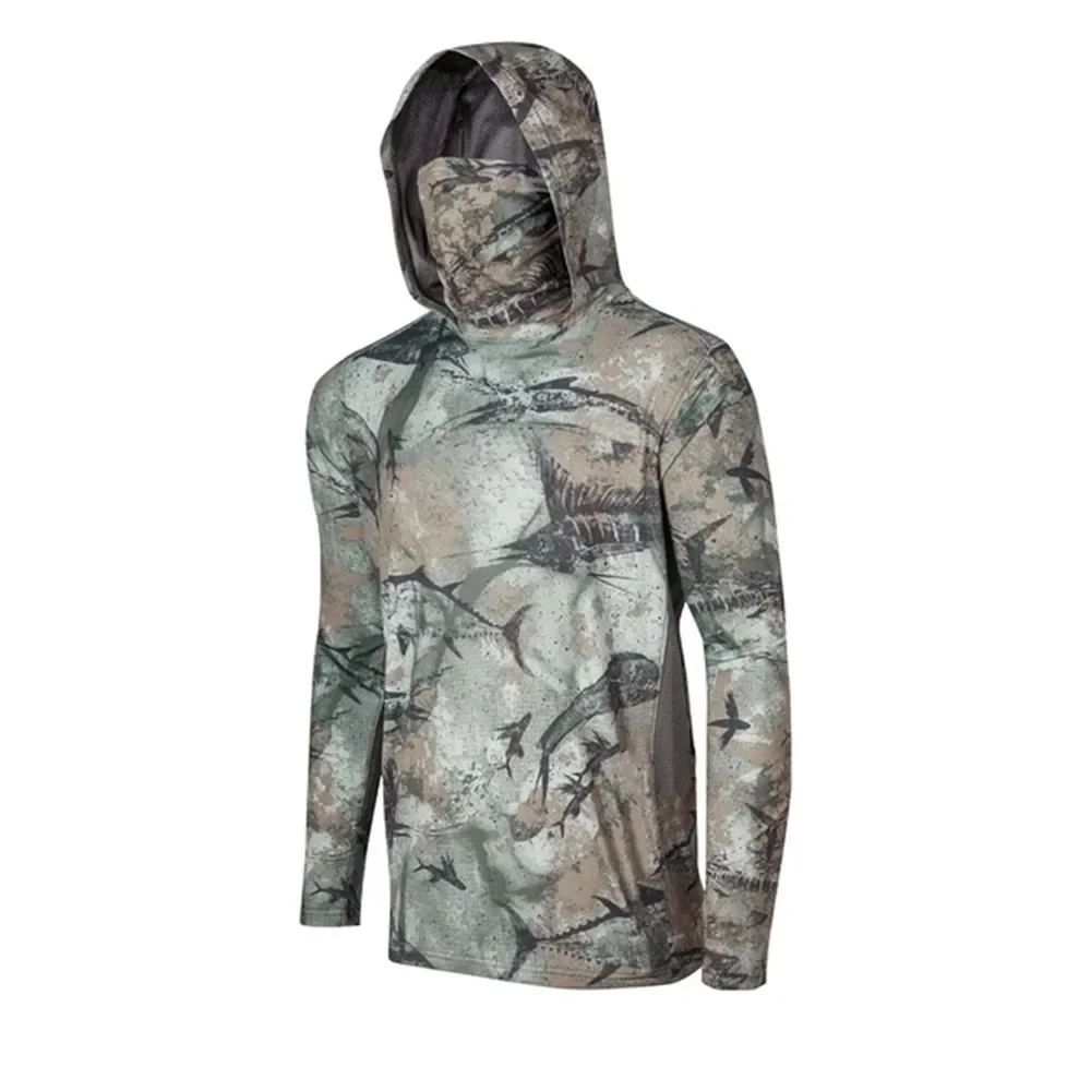 Camouflage Fishing Shirt Upf 5 - Fishing Mask Sun Protection recension och pris